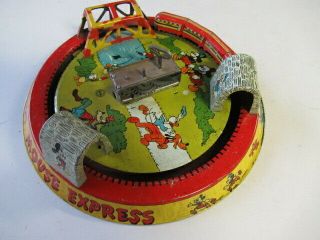 Mickey Mouse Express " Mickey Mouse Tin Wind - Up Toy By Marx