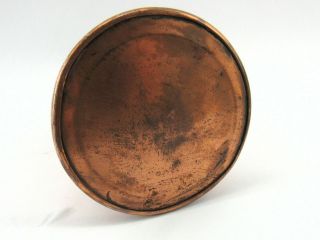 Unique C.  1910 Arts & Craft Copper Vase in Brass Holder 4
