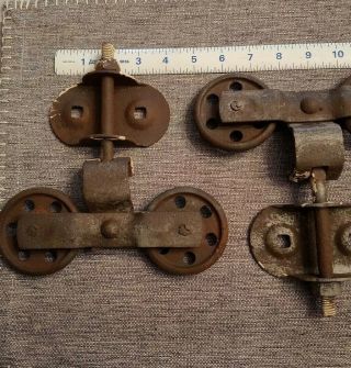 Antique Sliding Barn Door Hardware Full Heavy Steel 8