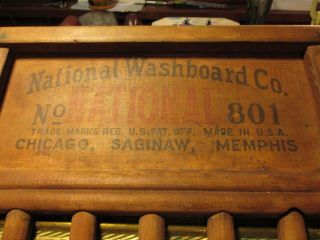 Antique National Washboard Co.  No.  801 2