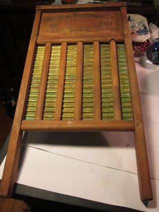 Antique National Washboard Co.  No.  801 4