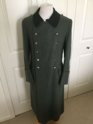 Ww2 German Army Em M36 Wool Overcoat Dated 1939