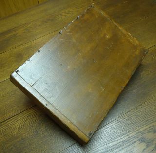 Antique Primitive WOOD CADDY DIVIDED TOTE TRAY KNIFE BOX Hand Made - Old 2