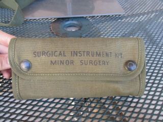 Vietnam War Minor Field Surgery Medical Instrument Kit,  Full Of Tools