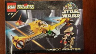 Lego star wars 7141 naboo fighter complete with directions adult owned 5