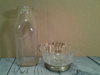 Antique Glass Milk Bottle (bechtel 