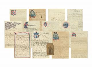 Archive Of 12 Civil War Letters By Corp.  Wm.  B.  Smith,  3rd Jersey Regt,  Cdv