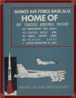 Minot Air Force Base - - 1964 Yearbook Tons Of Photos All Units Very Rare