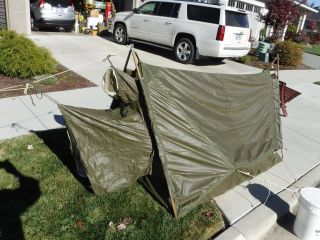 WWII U.  S.  Army 2 Man Reversible Mountain Tent 1944 6