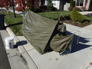 WWII U.  S.  Army 2 Man Reversible Mountain Tent 1944 7