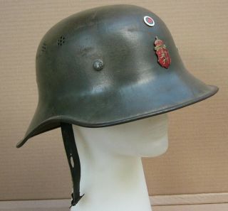 Wwii German Ally Bulgarian Polic/gеndarm.  Officer Luftschutz Gladiator Helmet М43