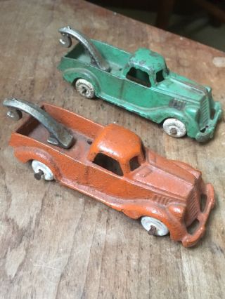 2,  1930 ' s Cast Iron Hubley 2222 Tow Truck All,  3 - 1/2 