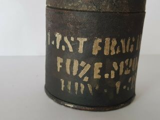 Vintage army hand grenade MK 2 hardpaper/box CONT.  M41A1 round empty box 6