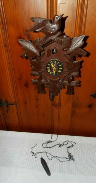 Antique/vintage Black Forest Cuckoo Clock Read Look