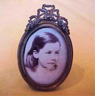 Victorian Rare Small Photo Frame Of Highest Quality Stands Up Or To Hang On Wall