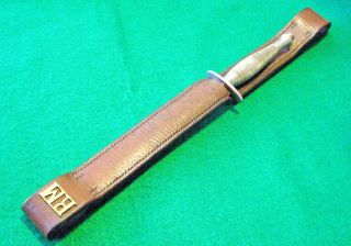 Vtg Sheath Blade Nickel " F/s By Wilkinson 2nd Dagger Knife 1 Fighting Fold Case