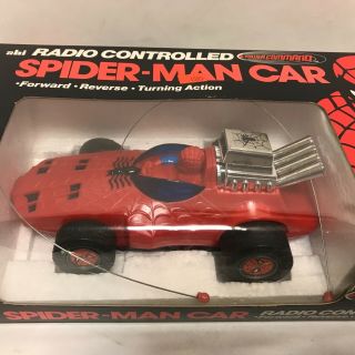 Vintage Spider - Man Ahi Us Power Command Radio Controlled Car 1977