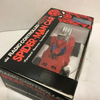 Vintage Spider - Man AHI US Power Command Radio Controlled Car 1977 7