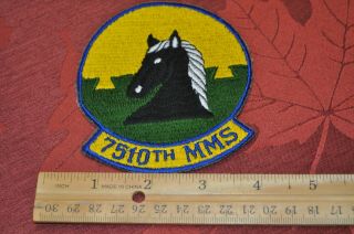 Usaf 7510th Munitions Maintenance Squadron 7510 Mms Patch Usafe Alconbury Old