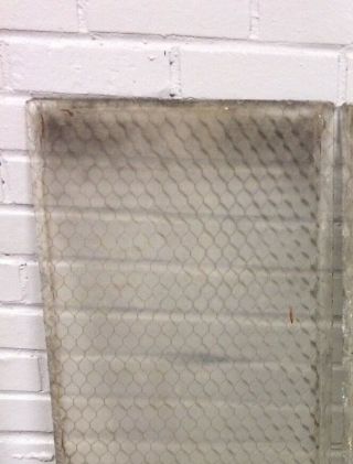 Vintage Antique Chicken Wire Glass Panes 15 - 3/4 X 20 Wavy 100 Available