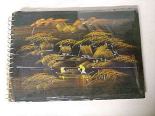 Vietnam War Hand Painted Photo Album Us Soldiers Camp Helicopters Etc