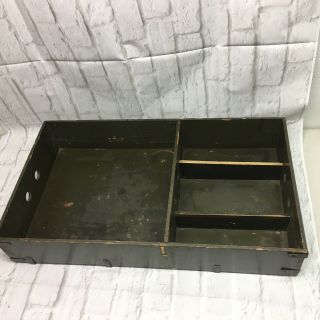 Army Issue Green Foot Locker Top Tray Insert Only 1 Count Wooden