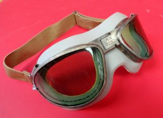 AMERICAN OPTICAL AN - 6530 FLYING GOGGLES W/SPARE LENSES 7