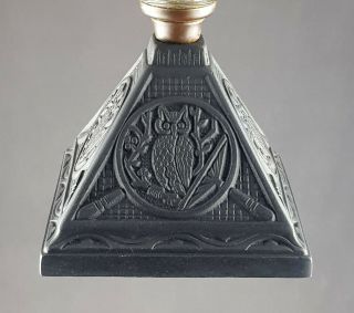 Victorian Wright & Butler OWL Cut Glass Font Kerosene Paraffin Duplex Oil Lamp 6