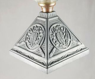 Victorian Wright & Butler OWL Cut Glass Font Kerosene Paraffin Duplex Oil Lamp 7