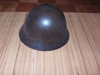 JAPANESE WW2 ARMY HELMET WITH STAR AND STRAPS - VERY 6
