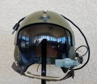 Aph - 5a Vintage Vietnam Us Army / Marine Corps Pilot Helmet By Gentex 1967 Medium