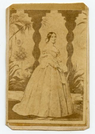 Civil War Cdv Orleans Print Varina Davis Wife Of Jefferson