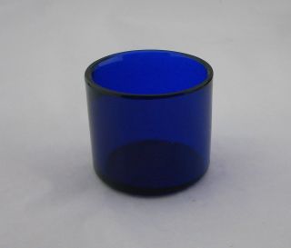 Circular Blue Glass Liner - 41 Mm X 36 Mm - Ideal Replacement For Mustard / Salt