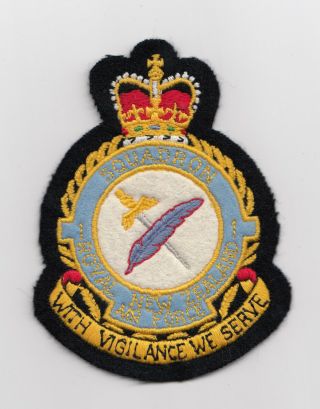 Royal Zealand Air Force - No.  1 Squadron Crest Patch - Old And Rare