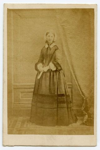 Civil War Era Cdv Mother Modern Nursing Florence Knightingale
