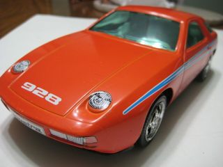 Joustra (france) Red Porsche 928 Tinplate/friction 1:16