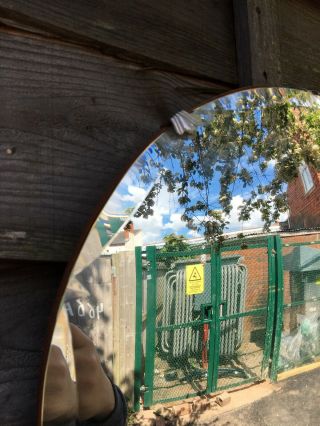 Vintage Arts Deco Bevelled Convex Mirror 7