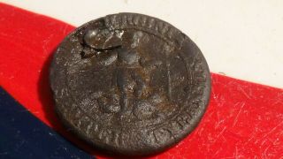 Dug Civil War Low Profile Virginia State Seal Coat Button Confederate