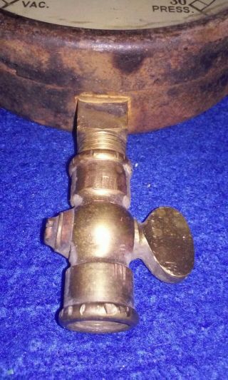 Antique Vintage Steam Pressure Gauge J.  P.  BALDWIN TEST GAUGE PAT ' D 1921 4