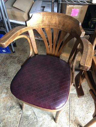 vintage wood dining chairs Black Cushion Set Of 6 Staten Island Pick Up Bargain 2