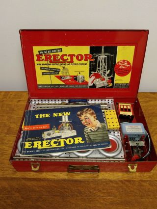 Vintage A.  C.  Gilbert Erector Set 6 1/2 All Electric 100 Complete 10