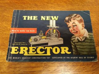 Vintage A.  C.  Gilbert Erector Set 6 1/2 All Electric 100 Complete 10 5