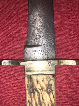 Civil War Era Manhattan Sheffield Side Knife 5