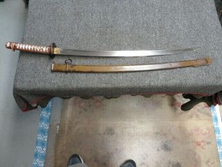 Wwii Japanese Army Type 95 Nco Combat Sword W/ Matching Numbered Scabbard -