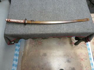WWII JAPANESE ARMY TYPE 95 NCO COMBAT SWORD W/ MATCHING NUMBERED SCABBARD - 2