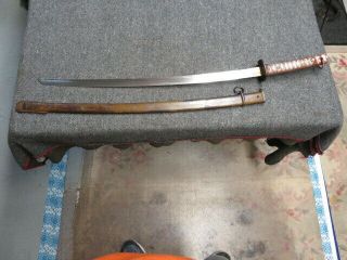 WWII JAPANESE ARMY TYPE 95 NCO COMBAT SWORD W/ MATCHING NUMBERED SCABBARD - 5