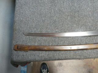 WWII JAPANESE ARMY TYPE 95 NCO COMBAT SWORD W/ MATCHING NUMBERED SCABBARD - 6