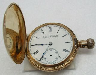 Antique SOLID 14K GOLD Art Deco Elgin Pocket Watch - 127.  7 GRAMS,  SCRAP/REPAIR 3