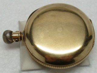 Antique SOLID 14K GOLD Art Deco Elgin Pocket Watch - 127.  7 GRAMS,  SCRAP/REPAIR 4