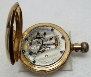 Antique SOLID 14K GOLD Art Deco Elgin Pocket Watch - 127.  7 GRAMS,  SCRAP/REPAIR 5